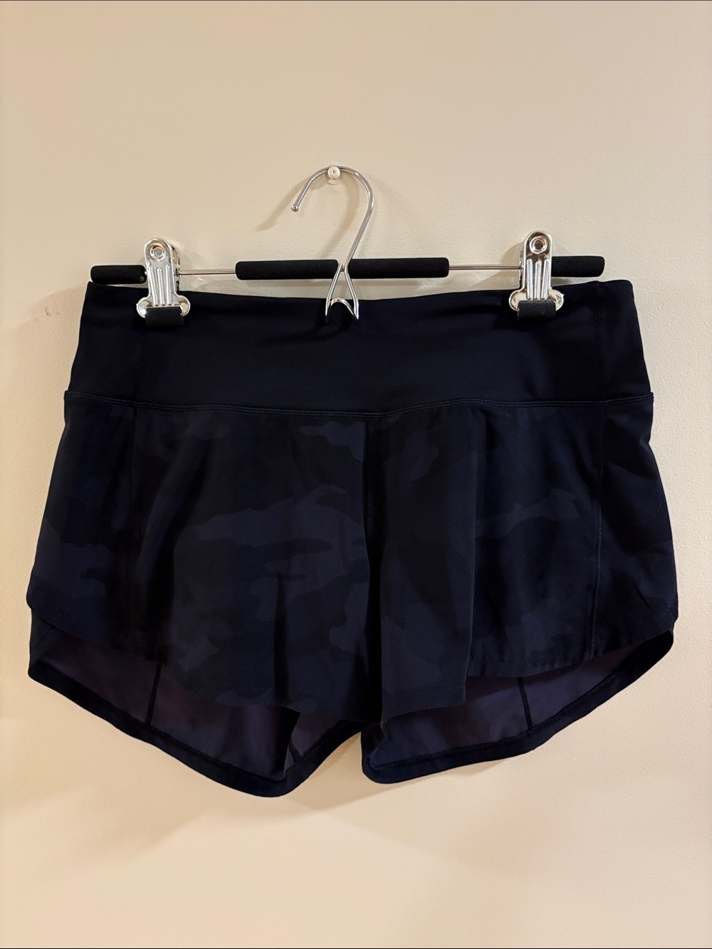 lululemon athletica Black Camo Run Shorts